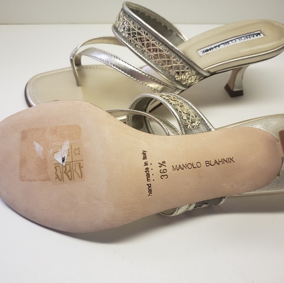 Manolo Blahnik Shoes Size 6.5 - Picture 4 of 5